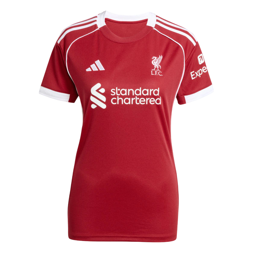 Camisa Liverpool I 25/26 - Torcedor Adidas Feminina - Vermelha