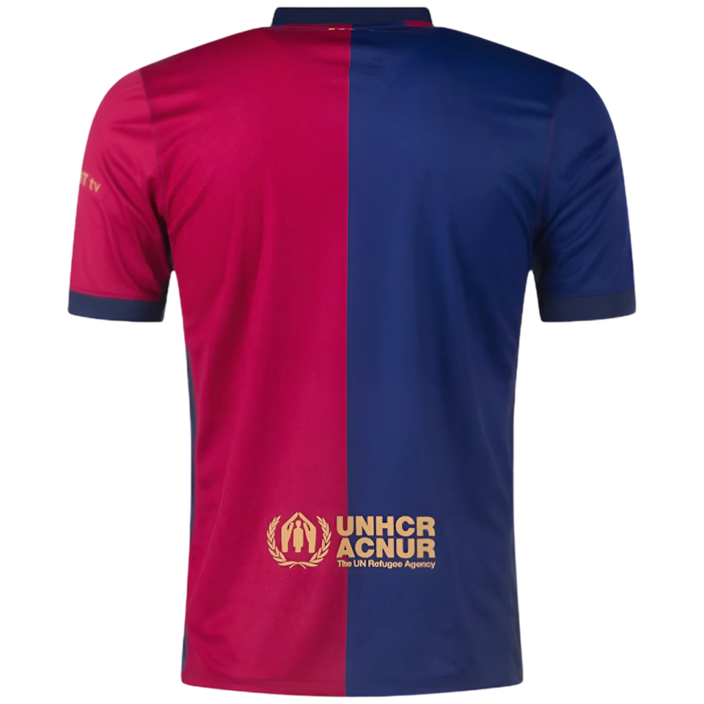 Camisa Barcelona I 24/25 X Coldplay - Torcedor Nike Masculina - Azul e Vermelha