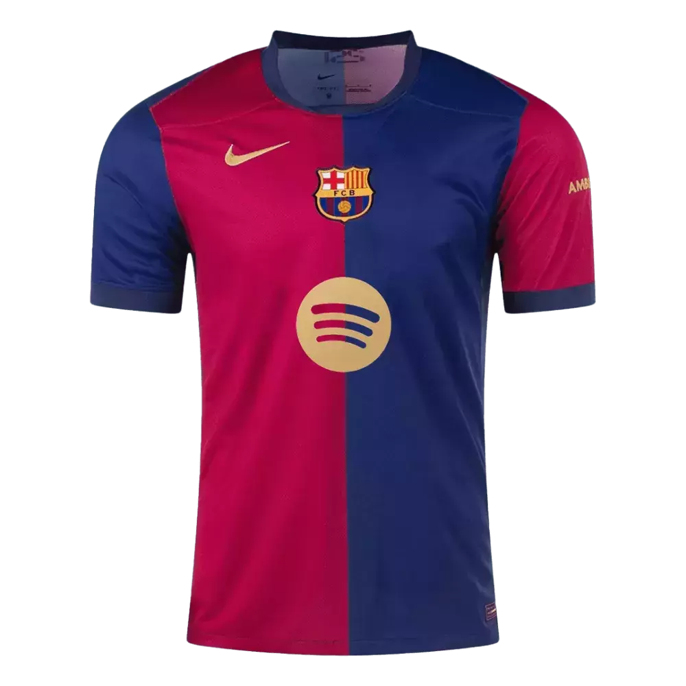 Camisa Barcelona I 24/25 - Torcedor Nike Masculina - Azul e Vermelha
