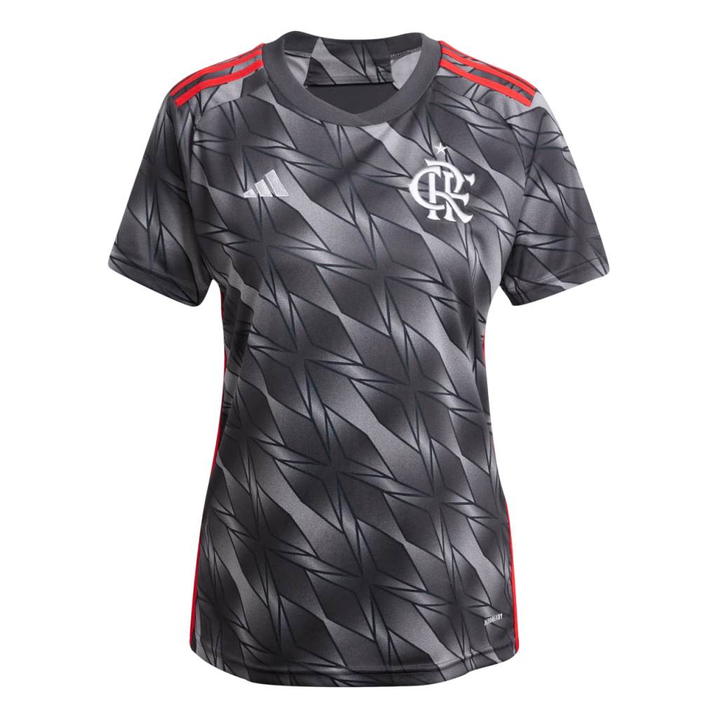 Camisa Flamengo III 24/25 - Torcedor Adidas Feminina - Grafite