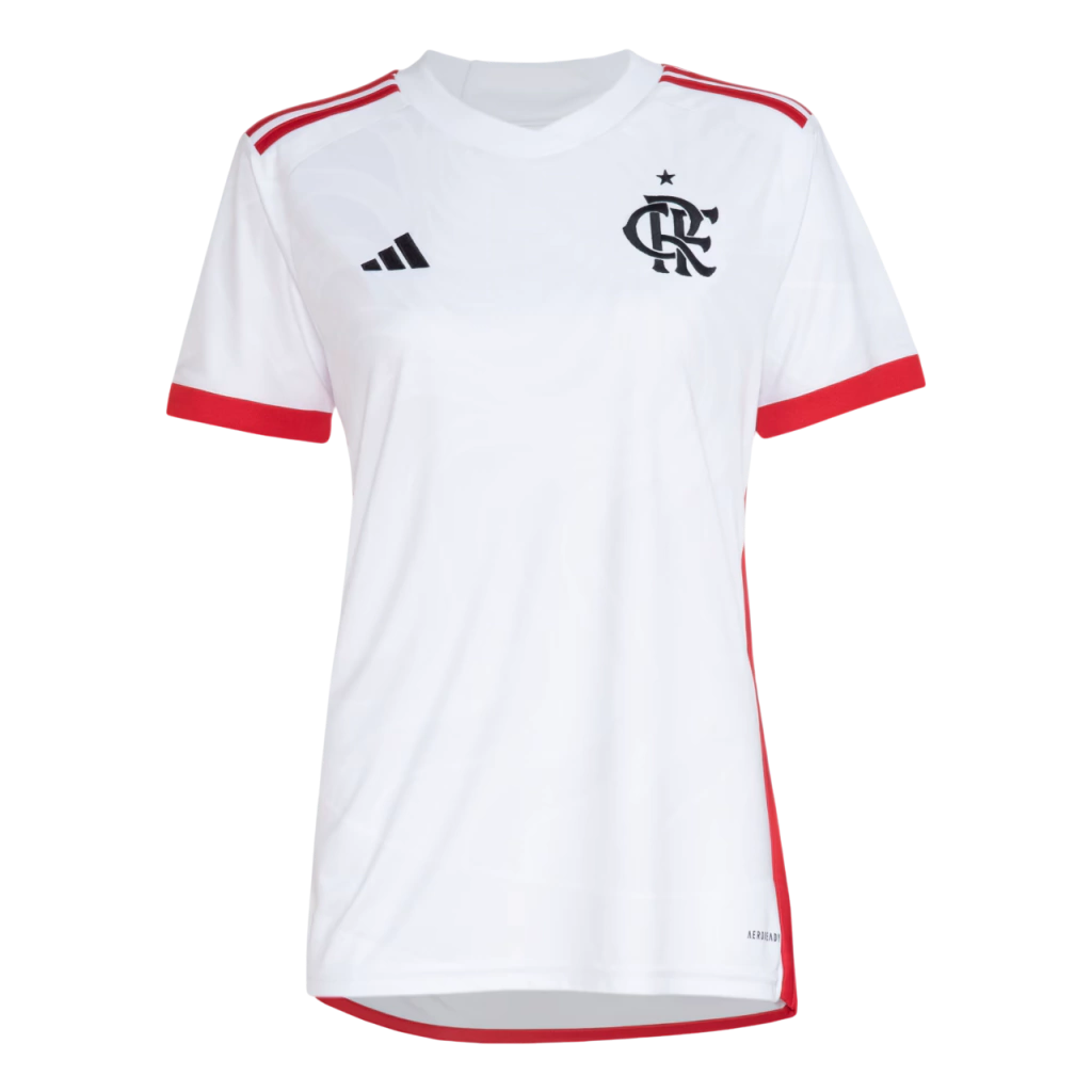 Camisa Flamengo II 24/25 - Torcedor Adidas Feminina - Branca