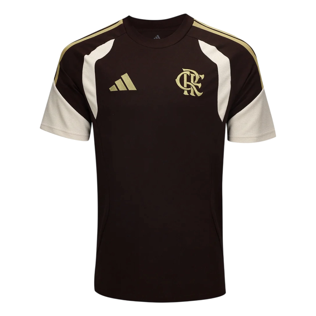 Camisa Flamengo 26/27 Concentração - Torcedor Adidas Masculina - Marrom
