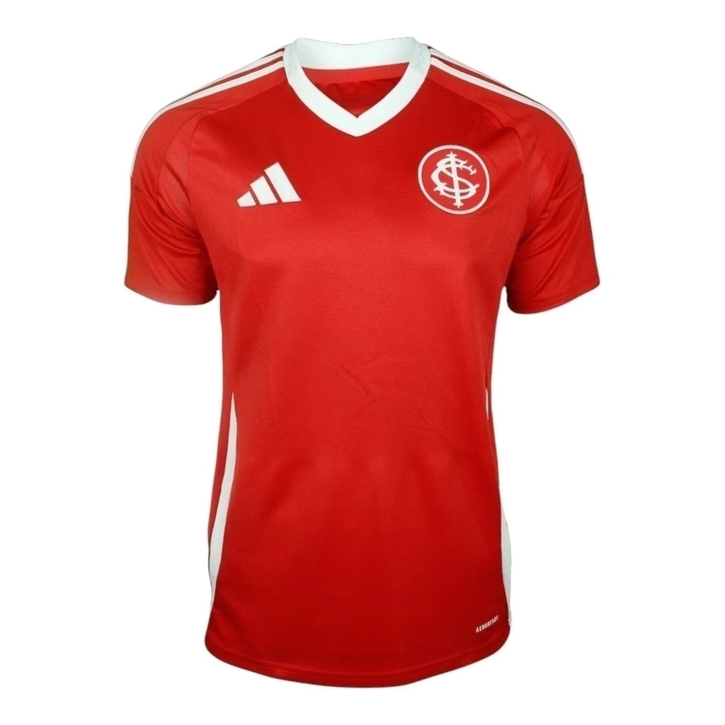 Camisa Internacional I 25/26 - Torcedor Adidas Masculina - Vermelha com detalhes em branco
