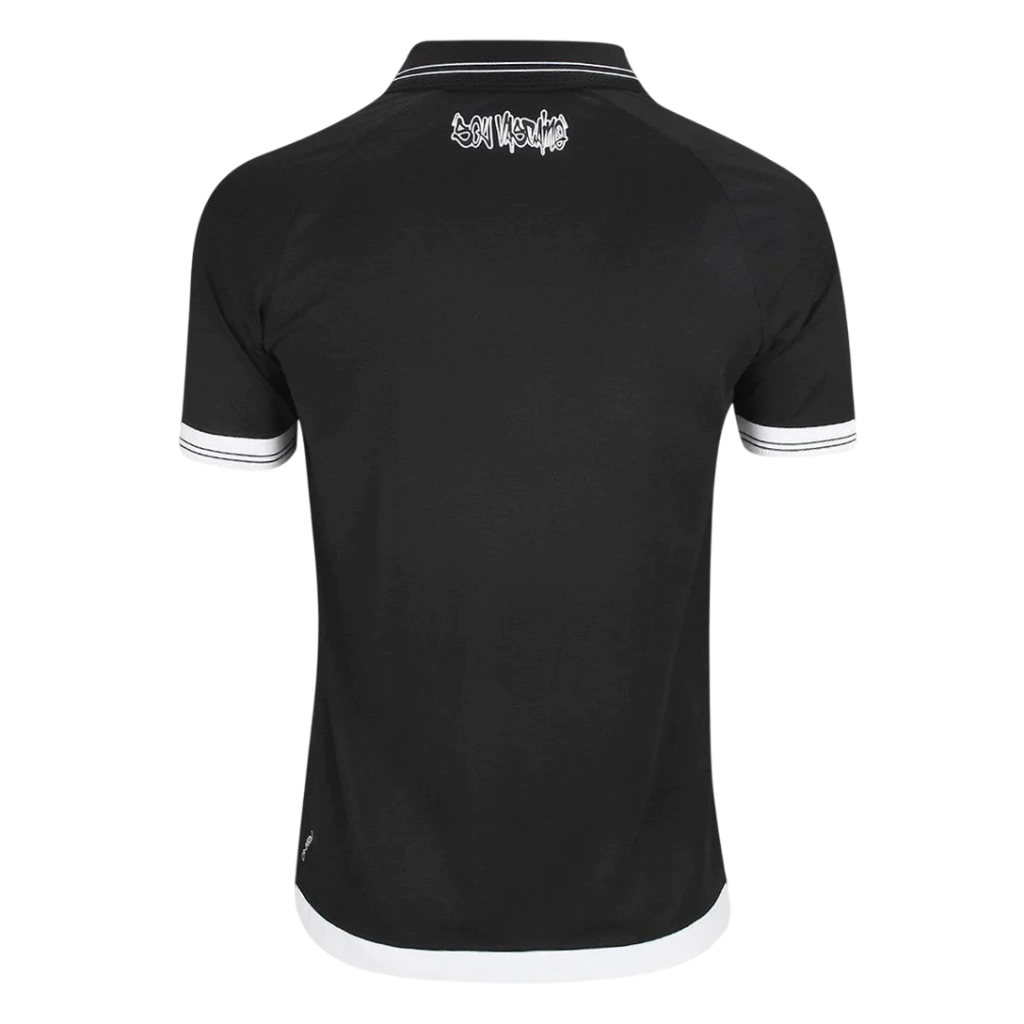 Camisa Vasco I 25/26 - Torcedor Kappa Masculina - Preta e Branca