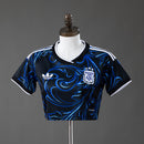 Cropped Argentina Away 26/27 - Torcedor Adidas Feminina - Preto e azul