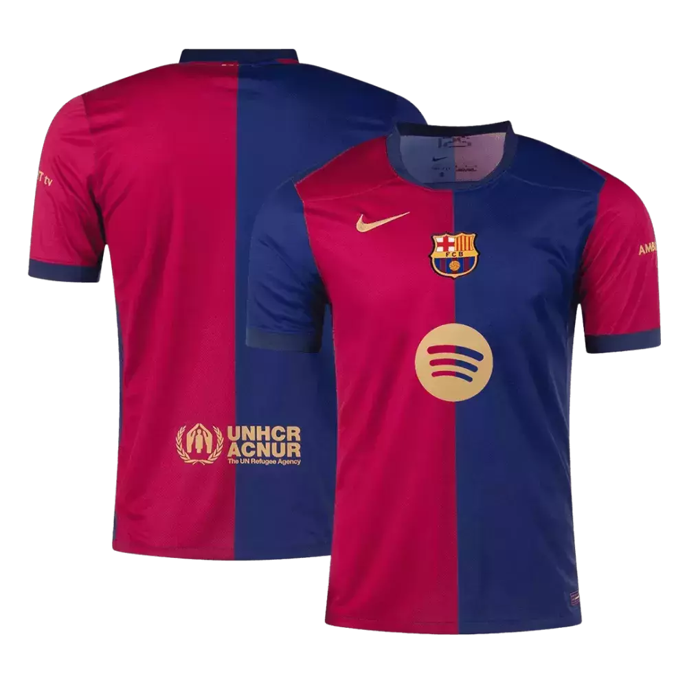 Camisa Barcelona I 24/25 - Torcedor Nike Masculina - Azul e Vermelha