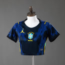 Cropped Seleção Brasileira Away 26/27 - Torcedor Nike Feminina - Azul e preta