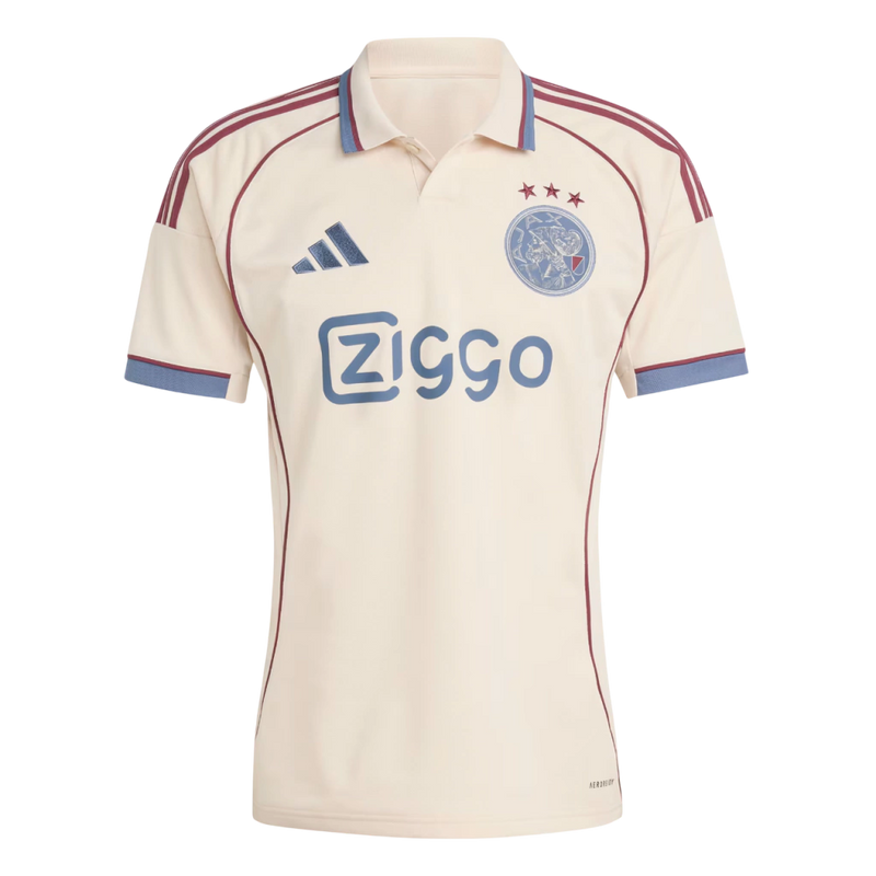 Camisa Ajax III 25/26 - Torcedor Adidas Masculina - Bege