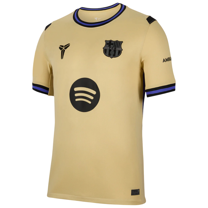Camisa Barcelona II 25/26 - Torcedor Nike Masculina - Amarela com Detalhes Roxo