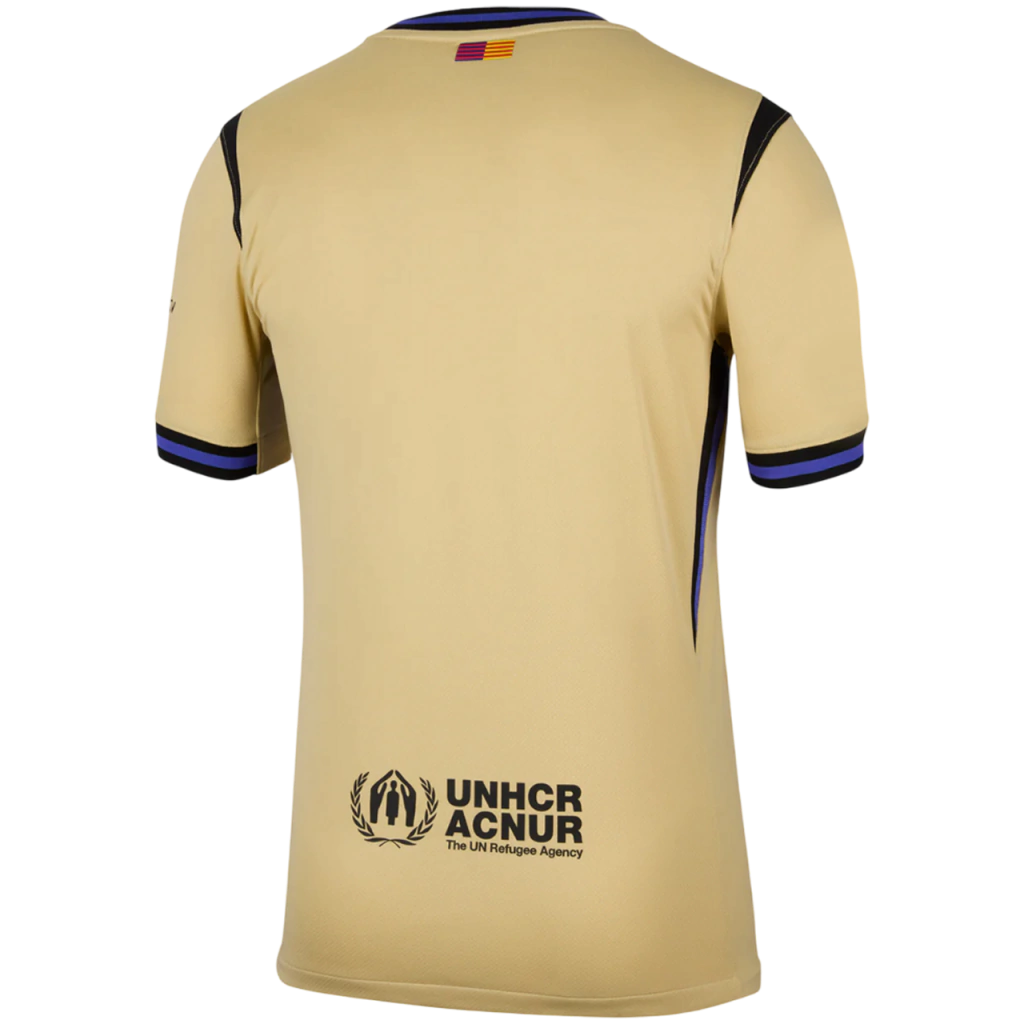 Camisa Barcelona II 25/26 - Torcedor Nike Masculina - Amarela com Detalhes Roxo