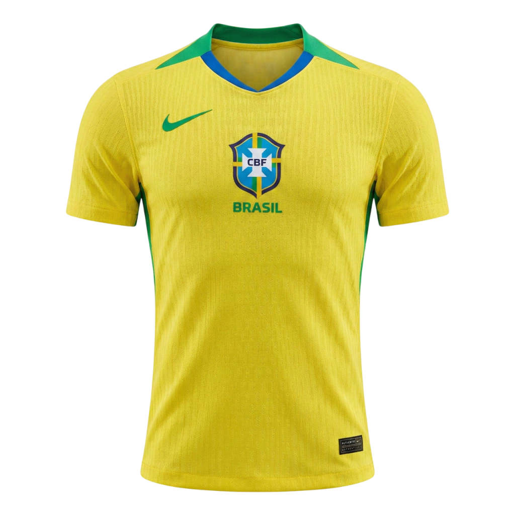 Camisa Seleção Brasileira Home 25/26 - Jogador Nike Masculina - Verde e Amarela