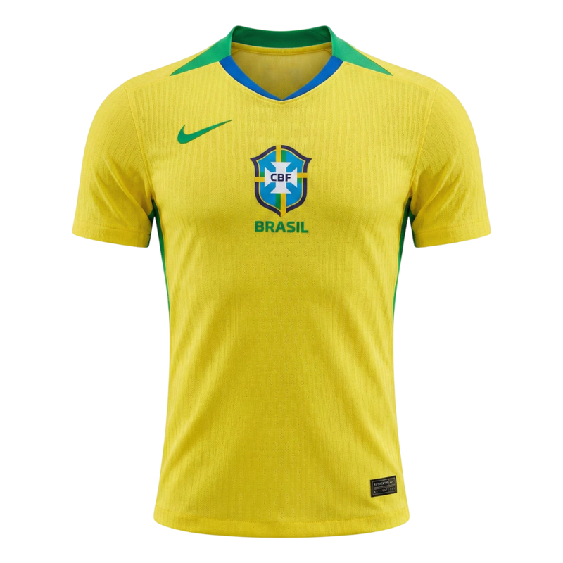 Camisa Seleção Brasileira Home 25/26 - Jogador Nike Masculina - Verde e Amarela