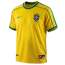 Camisa Seleção Brasileira Home 1998 - Nike Retrô Masculina - Verde e Amarela