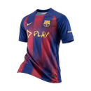 Camisa Barcelona I 25/26 Edição Ed Sheeran Play - Torcedor Nike Masculina - Azul e vermelha