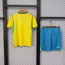 Kit Seleção Brasileira Home 26/27 Copa do Mundo - Torcedor Nike Infantil - Verde e Amarelo