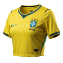 Cropped Seleção Brasileira Home 26/27 - Torcedor Nike Feminina - Verde e Amarela