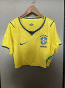 Cropped Seleção Brasileira Home 26/27 - Torcedor Nike Feminina - Verde e Amarela
