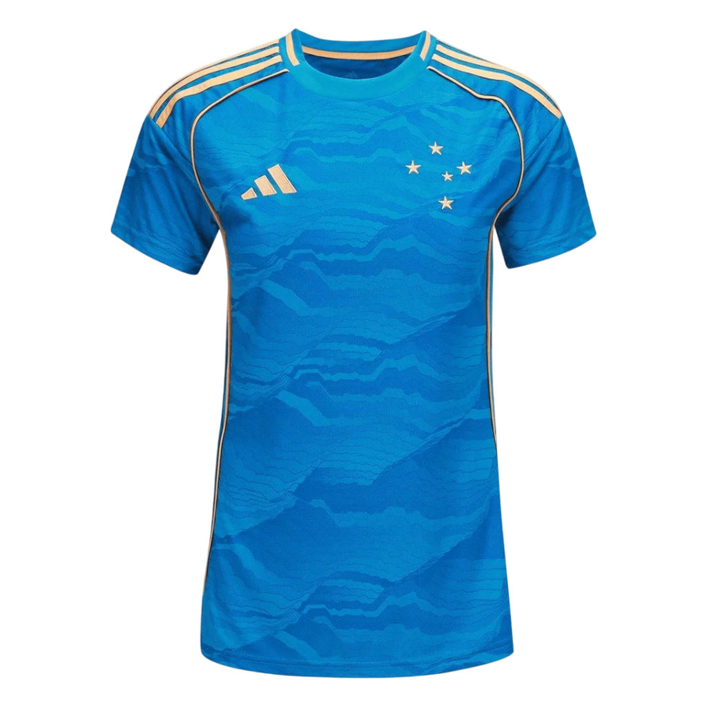 Camisa Cruzeiro III 25/26 - Torcedor Adidas Feminina - Azul