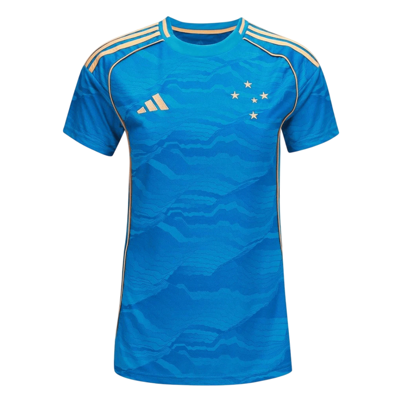 Camisa Cruzeiro III 25/26 - Torcedor Adidas Feminina - Azul
