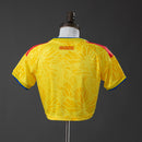 Cropped Colômbia Home 26/27 - Torcedor Adidas Feminina - Amarelo e vermelho