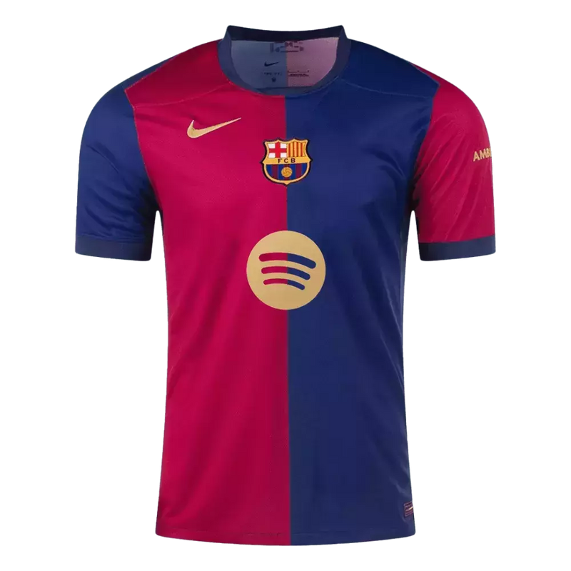 Camisa Barcelona I 24/25 - Torcedor Nike Masculina - Azul e Vermelha