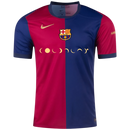 Camisa Barcelona I 24/25 X Coldplay - Torcedor Nike Masculina - Azul e Vermelha