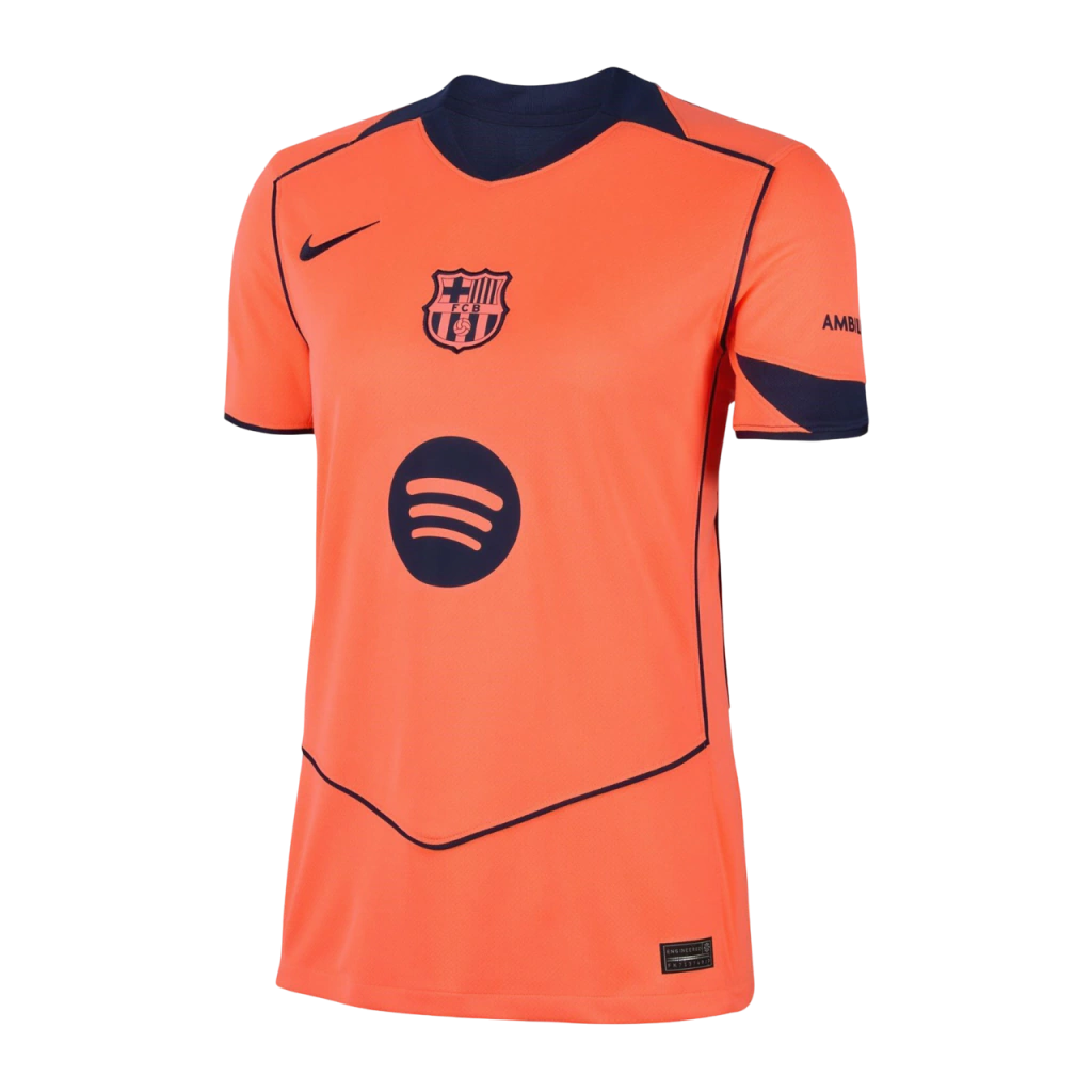 Camisa Barcelona III 25/26 - Torcedor Nike Feminina - Laranja
