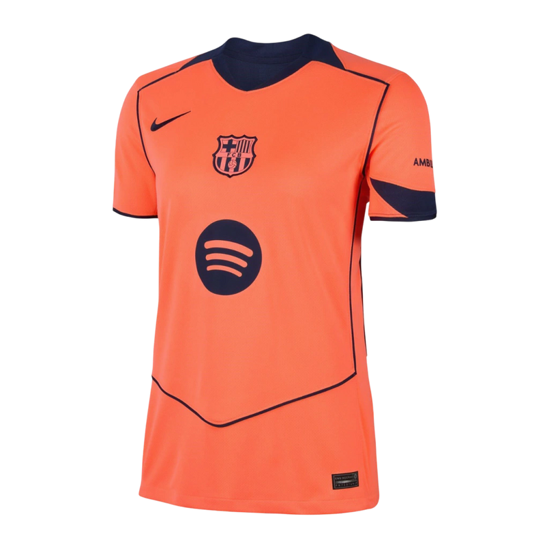 Camisa Barcelona III 25/26 - Torcedor Nike Feminina - Laranja