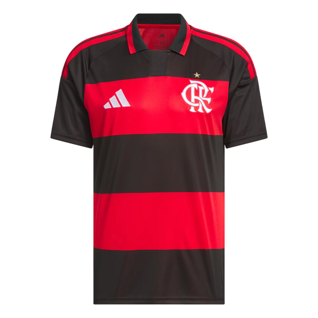 Camisa Flamengo Home 26/27 - Torcedor Adidas Masculina - Rubro-negra