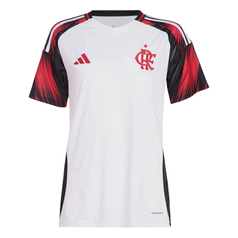 Camisa Flamengo II 25/26 - Torcedor Adidas Feminina - Branca
