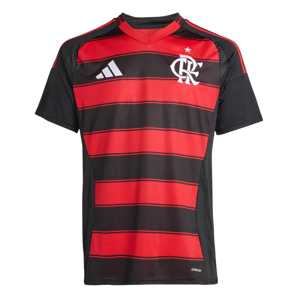 Camisa Flamengo I 25/26 - Torcedor Adidas Masculina - Rubro-negra