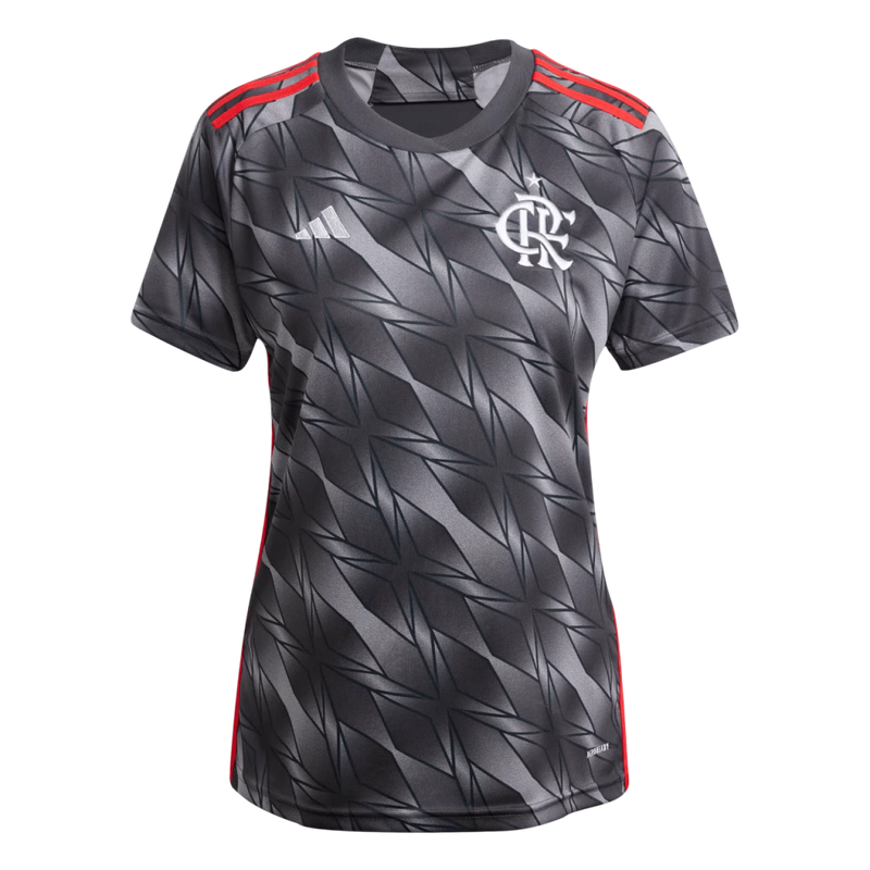 Camisa Flamengo III 24/25 - Torcedor Adidas Feminina - Grafite