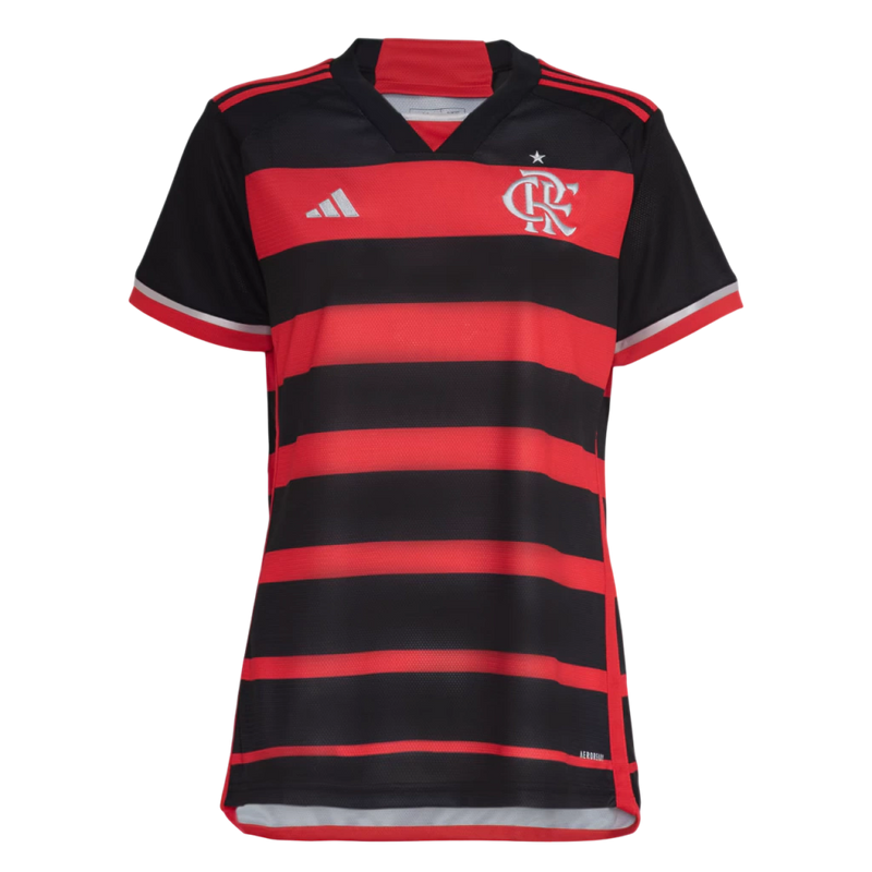 Camisa Flamengo I 24/25 - Torcedor Adidas Feminina - Rubro-negra
