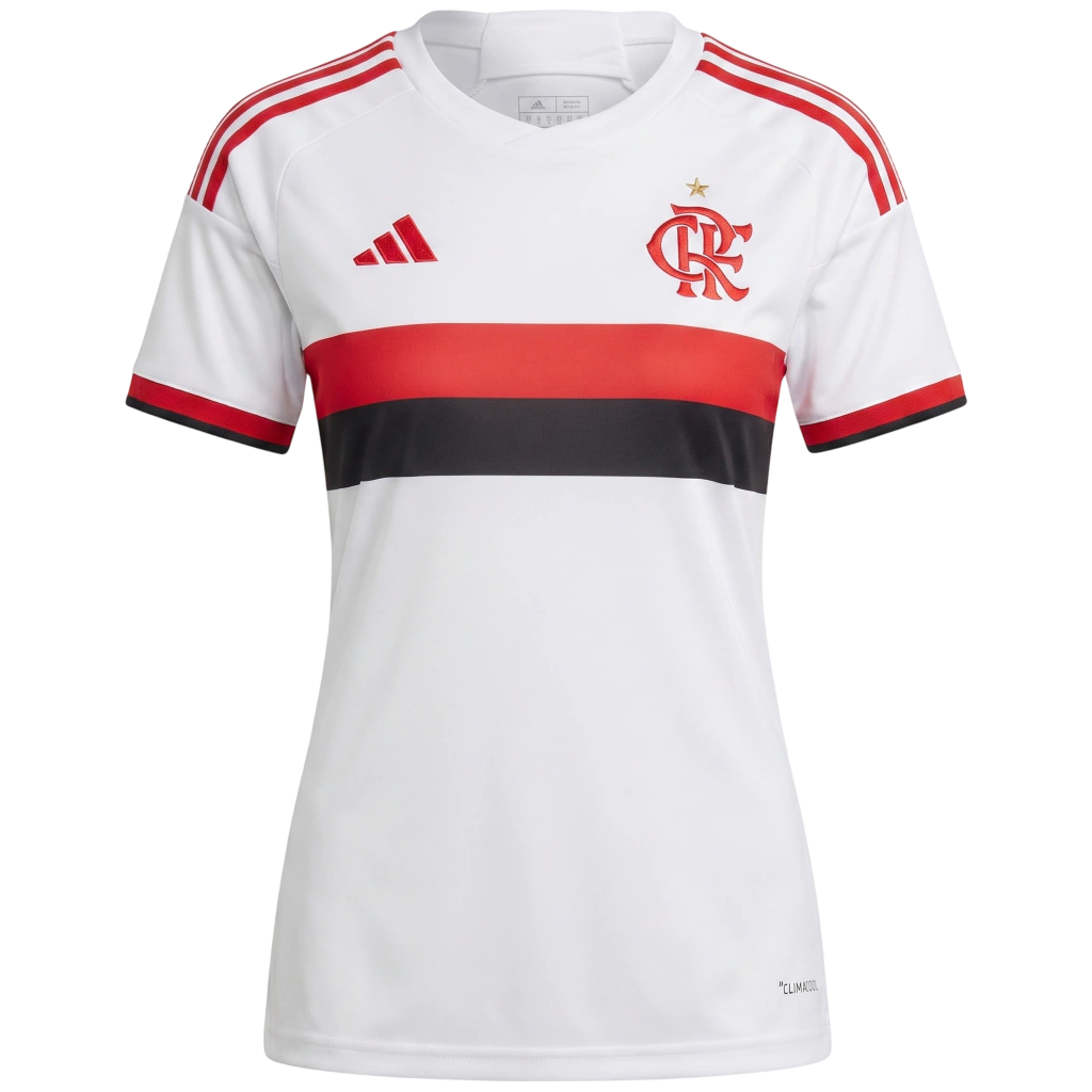 Camisa Flamengo Home 26/27 - Torcedor Adidas Feminina - Branca