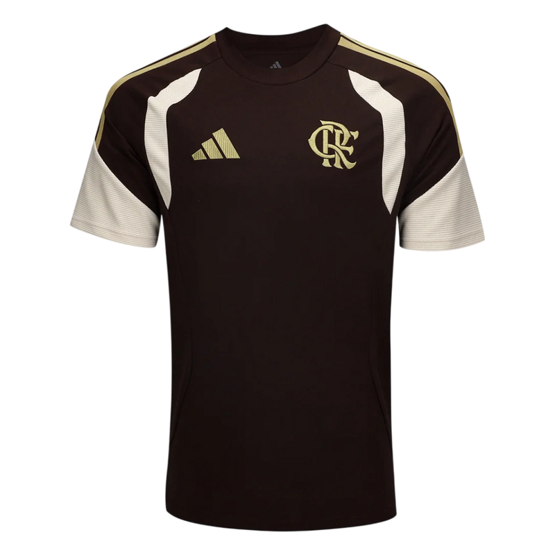 Camisa Flamengo 26/27 Concentração - Torcedor Adidas Masculina - Marrom