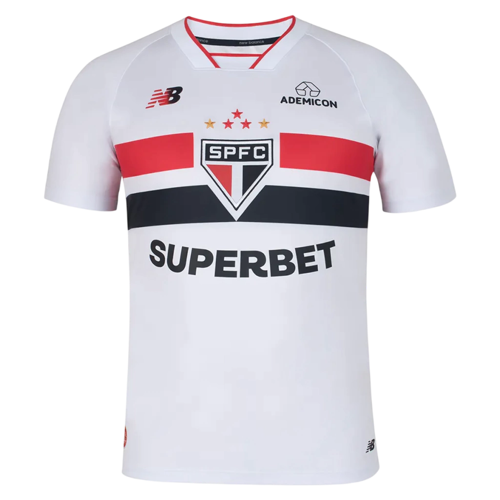 Camisa São Paulo Home 26/27 - Torcedor New Balance Masculina - Branca