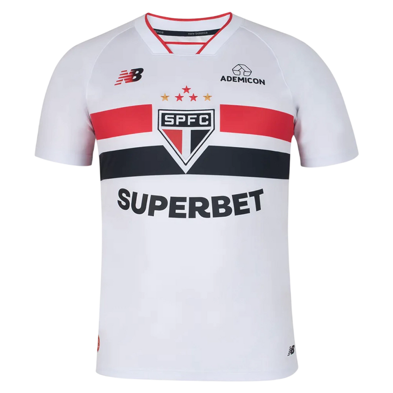 Camisa São Paulo Home 26/27 - Torcedor New Balance Masculina - Branca