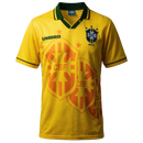Camisa Seleção Brasileira Home 1994 - Umbro Retrô Masculina - Verde e Amarela