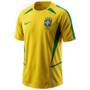 Camisa Seleção Brasileira Home 2002 - Nike Retrô Masculina - Verde e Amarela
