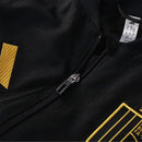 Jaqueta Corta-Vento Seleção Bélgica 26/27 - Masculina Adidas - Preta com detalhes em vermelho e amarelo Com Patrocínio