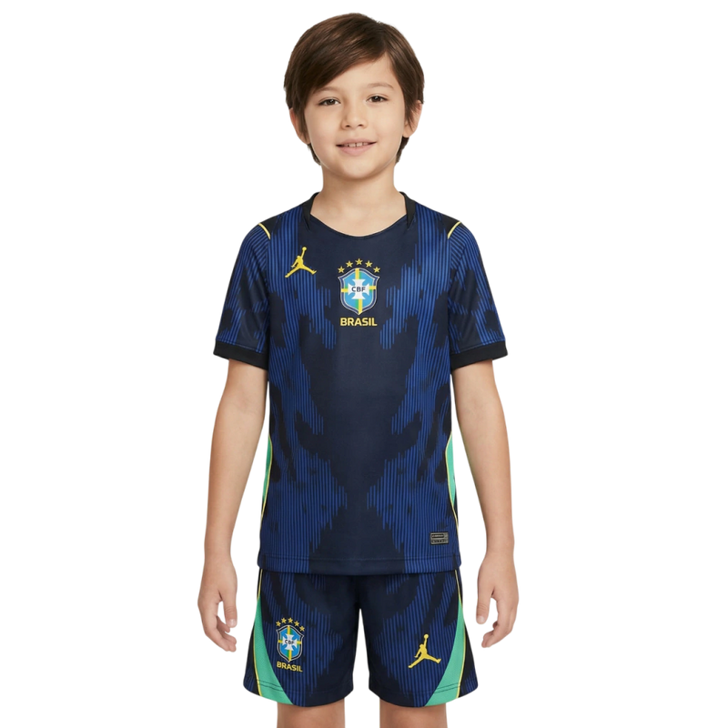 Kit Seleção Brasileira Away 26/27 Copa do Mundo - Torcedor Nike Infantil - Azul