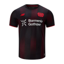 Camisa Bayer Leverkusen I 25/26 - Torcedor New Balance Masculina - Preta e Vermelha