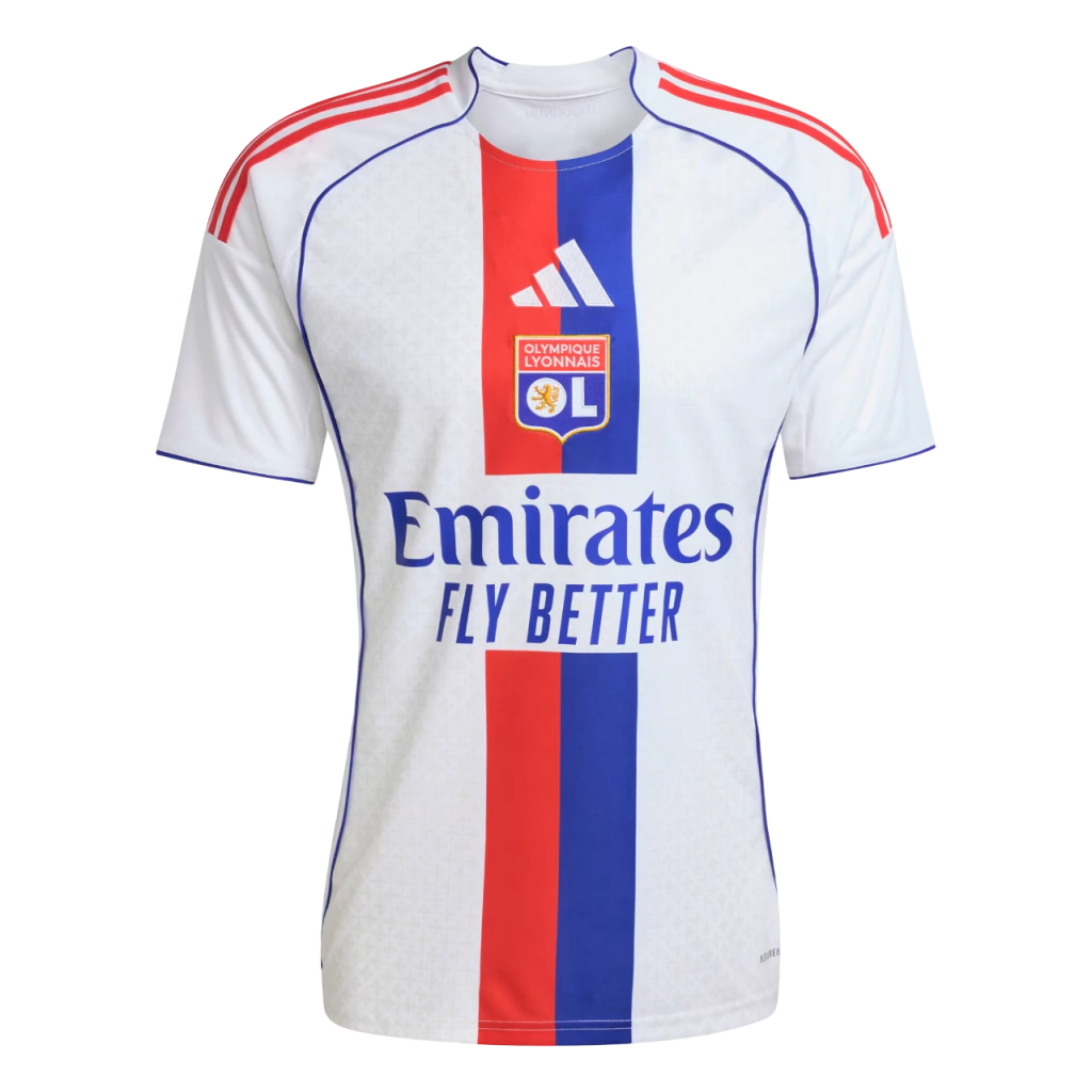 Camisa Lyon I 25/26 - Torcedor Adidas Masculina - Branca