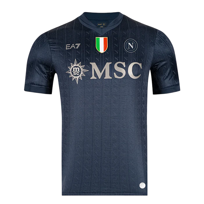 Camisa Napoli III 25/26 - Torcedor EA7 Masculina - Preta