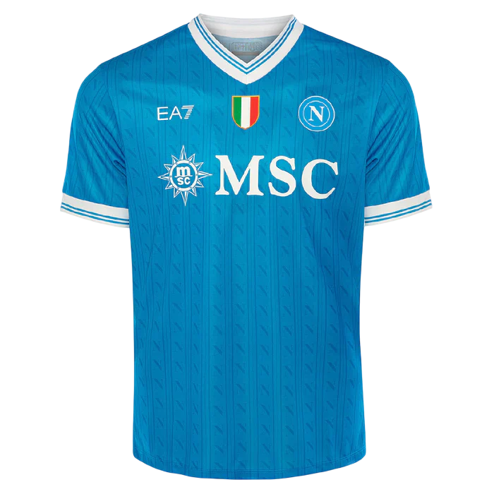 Camisa Napoli I 25/26 - Torcedor EA7 Masculina - Azul