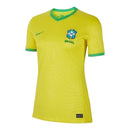 Camisa Seleção Brasileira I 23/24 - Torcedor Nike Feminina - Amarela com detalhes em verde