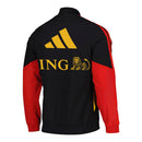 Jaqueta Corta-Vento Seleção Bélgica 26/27 - Masculina Adidas - Preta com detalhes em vermelho e amarelo Com Patrocínio