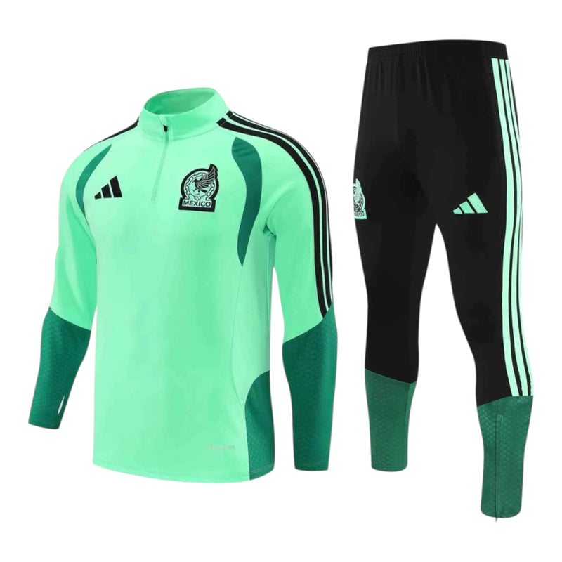 Conjunto Seleção México Treino 26/27 - Masculino Adidas - Verde e preto