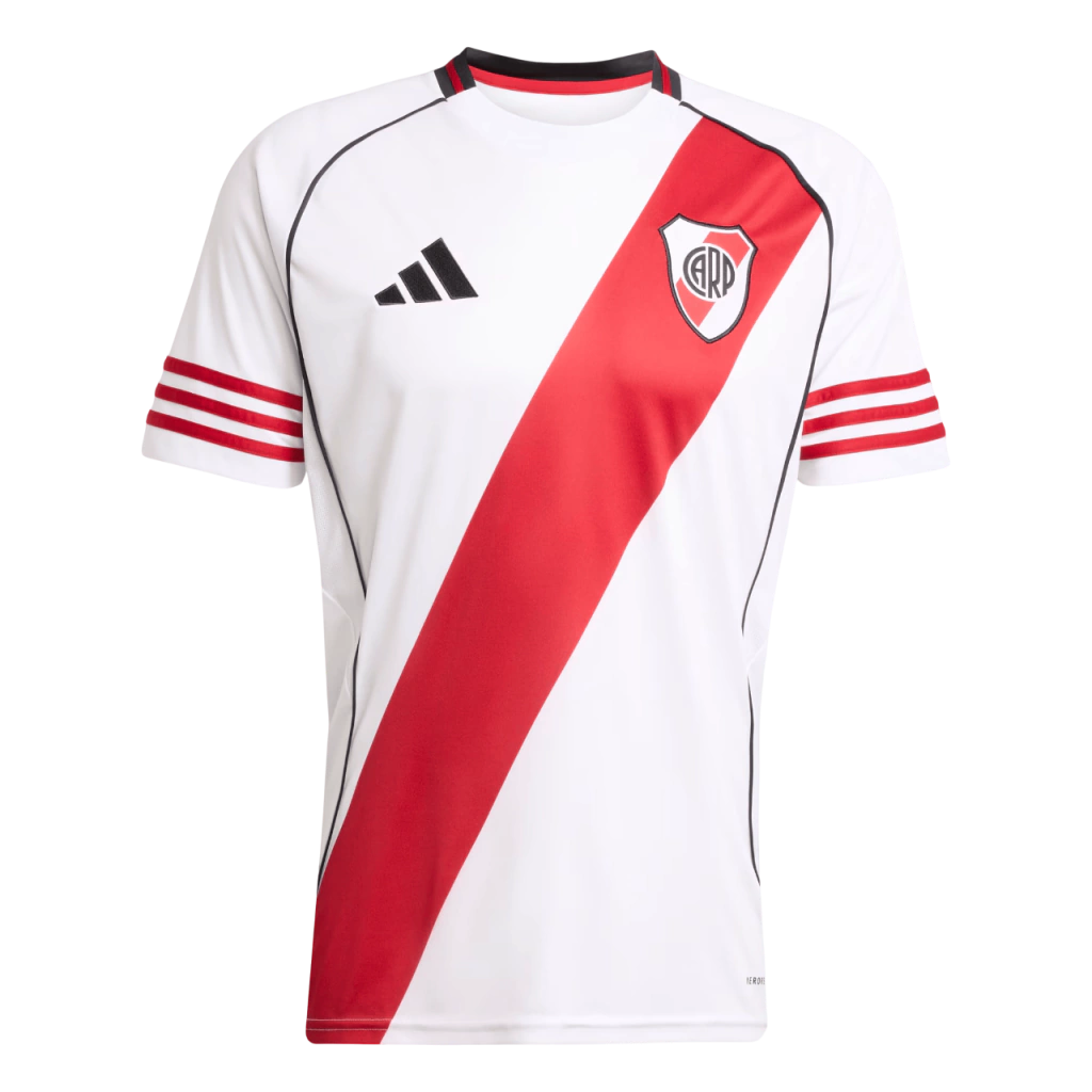 Camisa River Plate I 25/26 - Torcedor Adidas Masculina - Branca e Vermelha