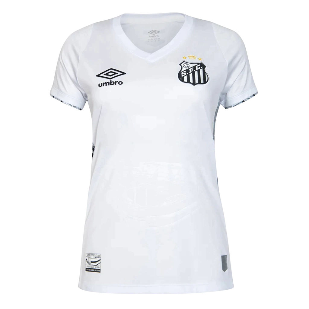 Camisa Santos I 24/25 - Torcedor Umbro Feminina - Branca